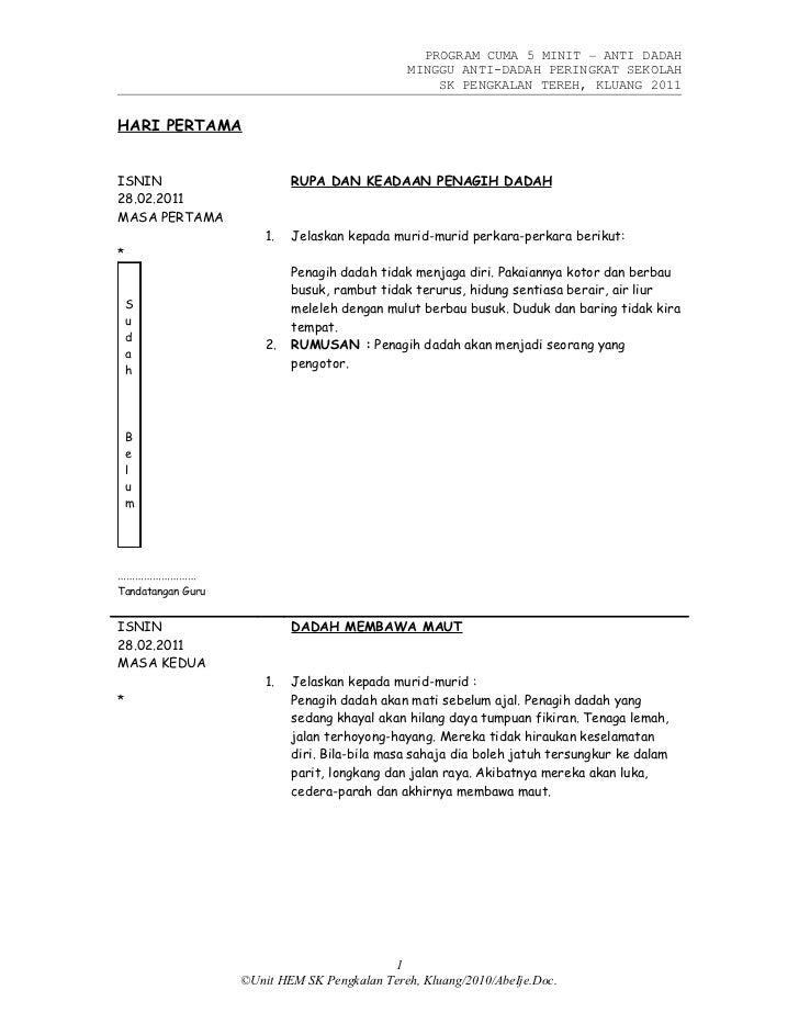 Program cuma 5 minit