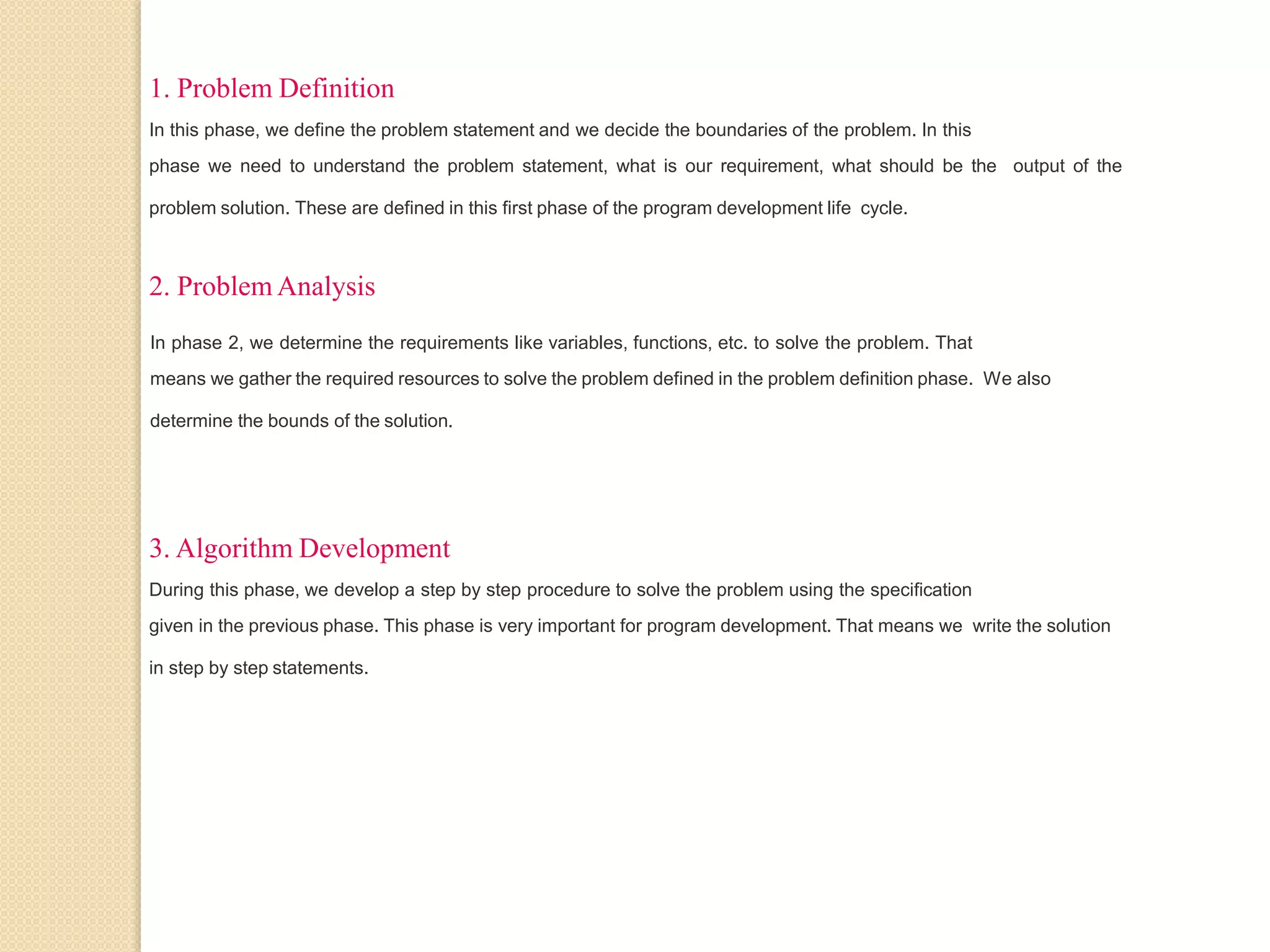 Program development life cycle | PPTX