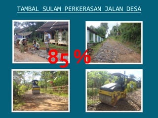 TAMBAL SULAM PERKERASAN JALAN DESA85 %