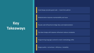 Comprehensive Program Design: Concepts, Techniques, and Language ...