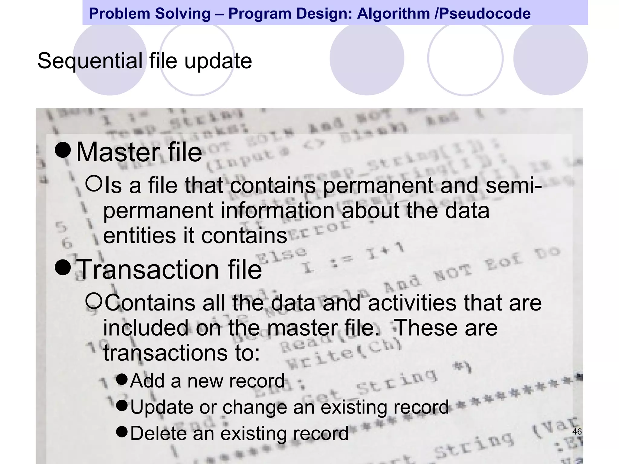Program design and problem solving techniques | PPT | Programming ...