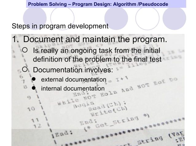 Program design and problem solving techniques | PPT | Programming ...