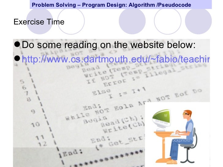 Program Design And Problem Solving Techniques