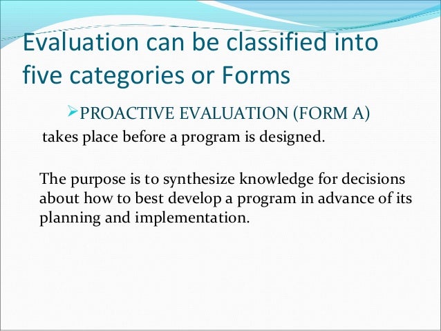 Program Evaluation Forms And Approaches By Helen A Casimiro