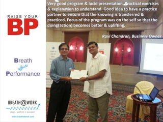 Breath@Work - Program feedback_Apr'13