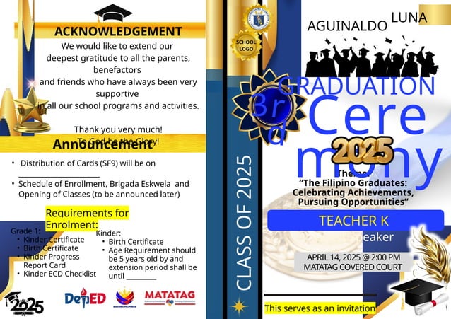 Sample Template For Program Graduation 2025 Pptx