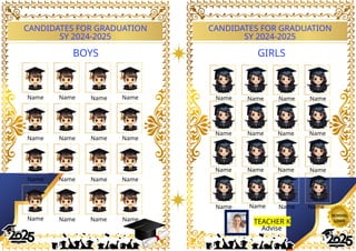 Sample template for PROGRAM GRADUATION 2025.pptx