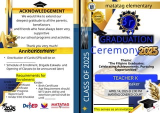 Sample template for PROGRAM GRADUATION 2025.pptx