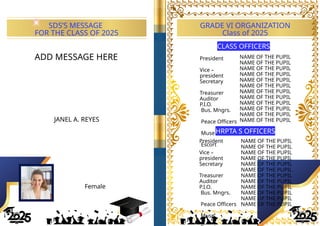 Sample template for PROGRAM GRADUATION 2025.pptx