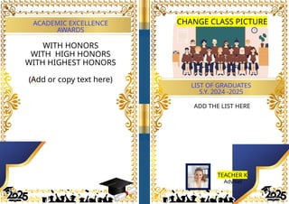 Sample template for PROGRAM GRADUATION 2025.pptx