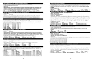 26 27
RALLY OBEDIENCE CLASS – INSTRUCTOR: ROSIE HIGDON
Eligibility: Dogs must have completed an Intermediate class and must have a concept of heeling.
Location: Christiansburg National Guard Armory
Maximum: 14
Additional Information: This class introduces students to the different maneuvers and exercises of Rally Style Obedience. Rally
Obedience is the combination of obedience maneuvers using the flow and interaction of agility. It includes simple items like
forward, halt, left and right turns and more complicated things like serpentines around cones, U turns and more.
Class Reg. Begins Reg. Ends Starting Date Day of Week Time Fee Weeks
Fall July 22 September 9 September 12 Thursday 7:30-8:20PM $60 6
BUFFALO MOUNTAIN HIKE- INSTRUCTOR: GARY BRUMFIELD
Location: Floyd, VA
Minimum: 4 Maximum: 8
Additional Information: Travel with us to a beautiful scenic location in Floyd County. Lunch will be on your own at a local
restaurant. This is a moderate difficulty level hike.
Registration Eligibility Date Time TR/NR
Now-April 18 Ages 18 and over Monday, April 22 Leave the Rec. Center at 9:00AM $7/$14
SAFE KIDS NRV COALITION – CAR SEAT SAFETY CHECKS
Co-Sponsored By: Carilion, Christiansburg Recreation Dept. and Christiansburg Fire Dept.
Location: Christiansburg Fire Dept. Bay
Additional Information: Come by the Fire Dept. to make sure you have your car seat installed properly. Keep your kids safe!!
Date Time TR/NR
Thursday, April 25 4:00-6:00PM FREE
Thursday, May 30 4:00-6:00PM FREE
Thursday, June 27 4:00-6:00PM FREE
Thursday, July 25 4:00-6:00PM FREE
Thursday, August 29 4:00-6:00PM FREE
Thursday, September 26 4:00-6:00PM FREE
A NIGHT ON BROADWAY – “JUST SO, THE MUSICAL”
Location: CHS Auditorium
Minimum: 6 Maximum: 16
Additional Information: Christiansburg High School will be presenting a Broadway-style show this year with a musical based on
Rudyard Kipling’s book “the Just So Stories” about animals finding their traits. The show is bright, upbeat, and should provide a
great time of entertainment for people of all ages! After the show we will travel to the Palisades Restaurant for dinner. Participants
are responsible for their ticket to the show ($8 payable at the door) and for their meal at the Palisades.
Registration Eligibility Date Time TR/NR
April 8-May 2 Ages 18 and over Sunday, May 5 Leave the Rec. Center at 2:30PM $5/$10
STEP BY STEP HOME BUYERS CLASS
- Instructor: Rachel Hogan/Skip Slocumb Long and Foster Realtors
Location: Recreation Center- Classroom 1
Minimum: 2 Maximum: 15
Additional Information: Join Rachel and Skip as they give you helpful tips to be aware of when purchasing a home.
Registration Eligibility Date Time TR/NR
April 8-May 2 Ages 18 and over Tuesday, May 7 6:00-8:00PM FREE
June 3-July 18 Ages 18 and over Tuesday, July 23 6:00-8:00PM FREE
LUNCH BUNCH
Additional Information: Join us for our monthly lunch outing to various restaurants in the area. Please note the additional
information for the following restaurants: Salem House lunch buffet is an additional $7.95 plus tax and tip. Participants are
responsible for paying for their own lunch.
Registration Eligibility Date Time TR/NR Location
April 15-May 1 18 & over Wed. May 8 Leave Rec. Center @ 11:00am $7/$14 Salem House
April 15-June 19 18 & over Thurs. June 27 Leave Rec. Center @ 10:15am $7/$14 Gilligan’s Galley
April 15- July 19 18 & over Wed. July 24 Leave Rec. Center @ 10:45am $7/$14 Blue Door Café
April 15- Aug. 5 18 & over Tues. Aug. 13 Leave Rec. Center @ 10:30am $7/$14 Benny Marconi
April 15-September 11 18 & over Wed. September 18 Leave Rec. Center @ 10:30am $7/$14 K&J Cafe
WOHLFHART HAUS: SHOWBOAT
Additional Information: Come aboard for a sweeping tale spanning four decades, Show Boat is a journey into the lives, loves and
heartbreaks of three generations of show folks on the mighty Mississippi river. This Tony Award-winner features the musical
highlights Make Believe, Life upon the wicked stage, Can’t Help Lovin’ Dat Man and of course Ol’ Man River. Price is all inclusive.
Pre-register.
Minimum: 8 Maximum: 20
Registration Eligibility Date Time TR/NR Location
January 2- April 12 Ages 21 and over Thursday, May 9 Leave rec. center at 11:30am $47/$67 Wytheville
VIRGINIA FIREARMS SAFETY TRAINING
- Instructors: David Moye/Gary Fields - DCJS Certified Instructors
Eligibility: Ages 18 and over
Location: Recreation Center- Classroom 1
Minimum: 10 Maximum: 25
Additional Information: This class offered by Southwest Virginia Firearms Instruction is a Classroom Based Firearms Safety Course
designed to meet the requirements set forth in SP-248 Application for a Concealed Handgun Permit. Upon completing the course
the attendee will receive a certificate of completion. This class has been approved by the Honorable Robert M. D. Turk, Presiding
Judge, Chief Judge for the training requirement portion of the Application. The instructors are both Virginia Division of Criminal
Justice Certified General Instructors as well as Certified Firearms Instructors. Combined the instructors have over 35 years Law
Enforcement experience and are currently active Law Enforcement Officers in the New River Valley. Must show valid EMS
Identification upon registration.
Registration Eligibility Date Time Fee
April 8-May 3 Ages 18 and over Thursday, May 9 6:00-8:00PM $35 EMS Personnel/$45 all others
May 1-June 7 Ages 18 and over Thursday, June 13 6:00-8:00PM $35 EMS Personnel/$45 all others
CHILD FINGER-PRINTING
Co-Sponsored By: Christiansburg Recreation Dept. and Christiansburg Police Dept.
Location: Recreation Center Lobby
Additional Information: Come by the Recreation Department and have your child fingerprinted for your files in case of an
emergency.
Date Time TR/NR
Monday, May 13 10:00-12:00 Noon FREE
BODY FAT TESTING – JENNIE SCHAFER
Eligibility: Ages 16 and over
Location: Recreation Center – Classroom 1
Fee: $5.00 – Pay at the class (correct change or check)
Maximum: 10
Additional Information: Come and learn how much of your body weight is body fat. Testing is private and results are confidential.
Wear loose comfortable clothes (preferably shorts and t-shirt).
Date Time
Monday, June 10 Between 6:00-8:00PM
Monday, July 22 Between 6:00-8:00PM
Monday, August 26 Between 6:00-8:00PM
Monday, September 23 Between 6:00-8:00PM
EAT WELL, PLAY MORE: NUTRITION AND COOKING MADE EASY!
Instructors: Sharon Zuckerwar, Amy Poff & Melissa Kyle
Location: Recreation Center – Classroom 1 and Kitchen
Minimum: 5 Maximum: 12
Additional Information: Make the most of your time in the kitchen. Participants will learn the basics of meal planning, healthy food
shopping, nutrition and easy, “no equipment required” exercises. Learn how to involve your loved ones in meal planning and
preparation. Receive recipes, samples and learn how to cook healthy “on the go” breakfasts, prepare packed lunches and make
family dinners fun, easy and healthy.
Registration Eligibility Dates Time TR/NR Weeks
April 8 – May 10 Ages 18 and over Thursdays - May 16, May 23, May 30 6:00-7:30PM $30/$50 3
 