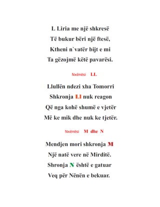 Nxënësi LL
Nxënësi M dhe N
 