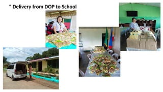 * Delivery from DOP to School
 