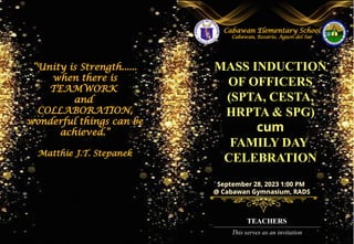 School Mass induction program for SPTA/HRPTA.pptx