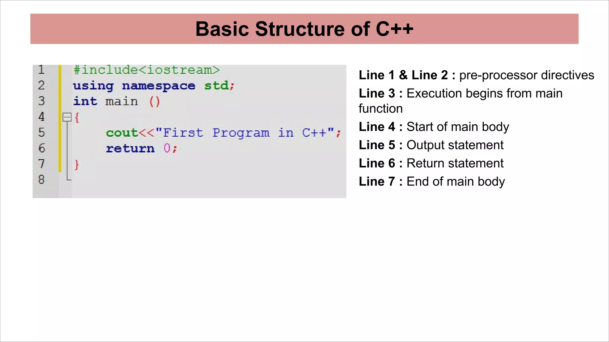 Programing fundamentals with C++ | PPT