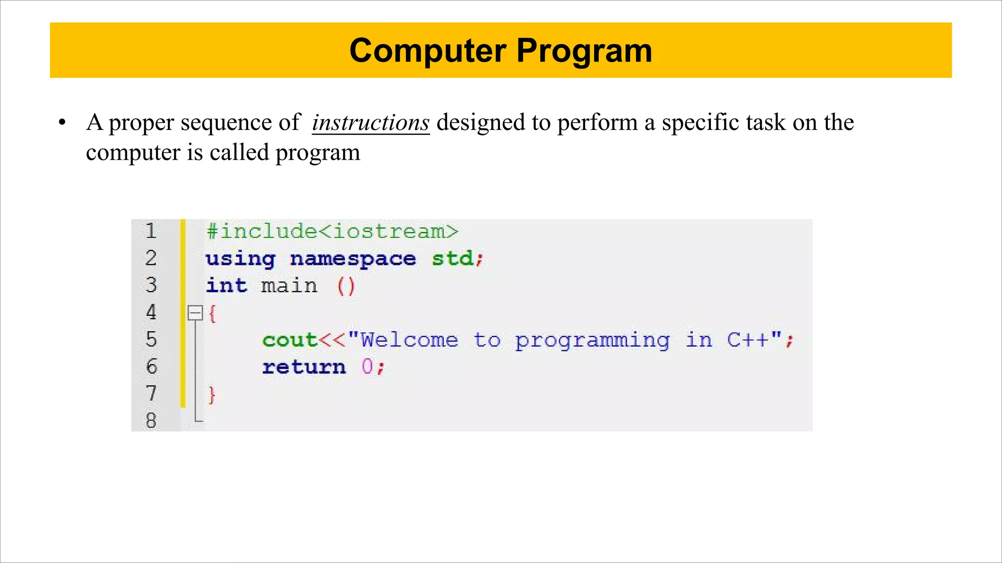 Programing fundamentals with C++ | PPT