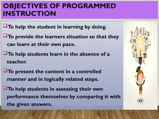 program instruction.pptx progrrammed instruction | PPTX