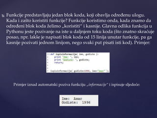 Uvod u programiranje i programski jezik Python | PPTX