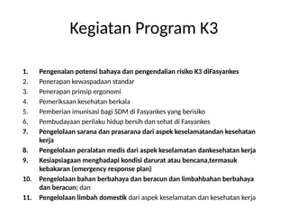 program K3 MFK terintegrasi di Puskesmas.pptx