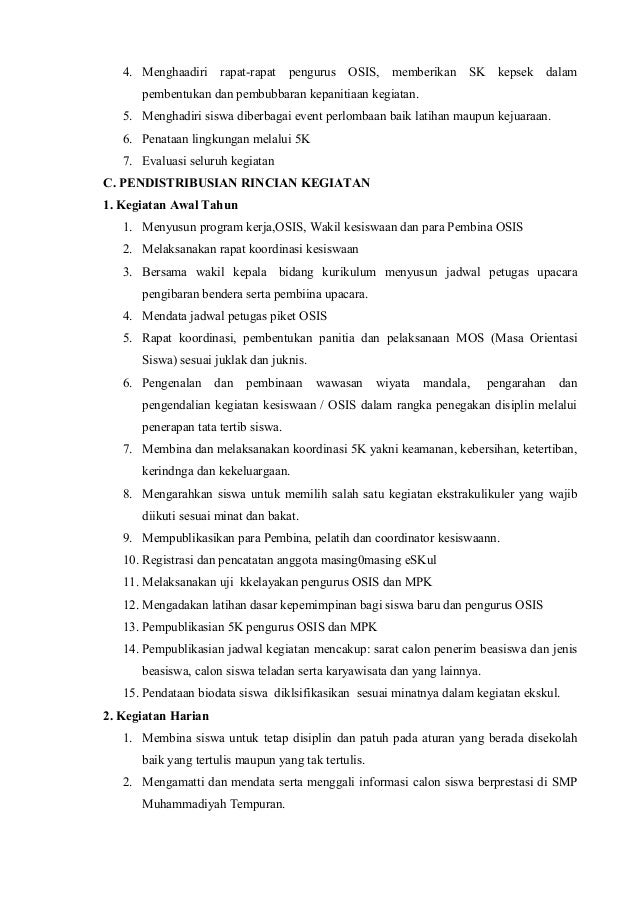Contoh Visi Misi Ketua Osis Smp - Kaisar Soal