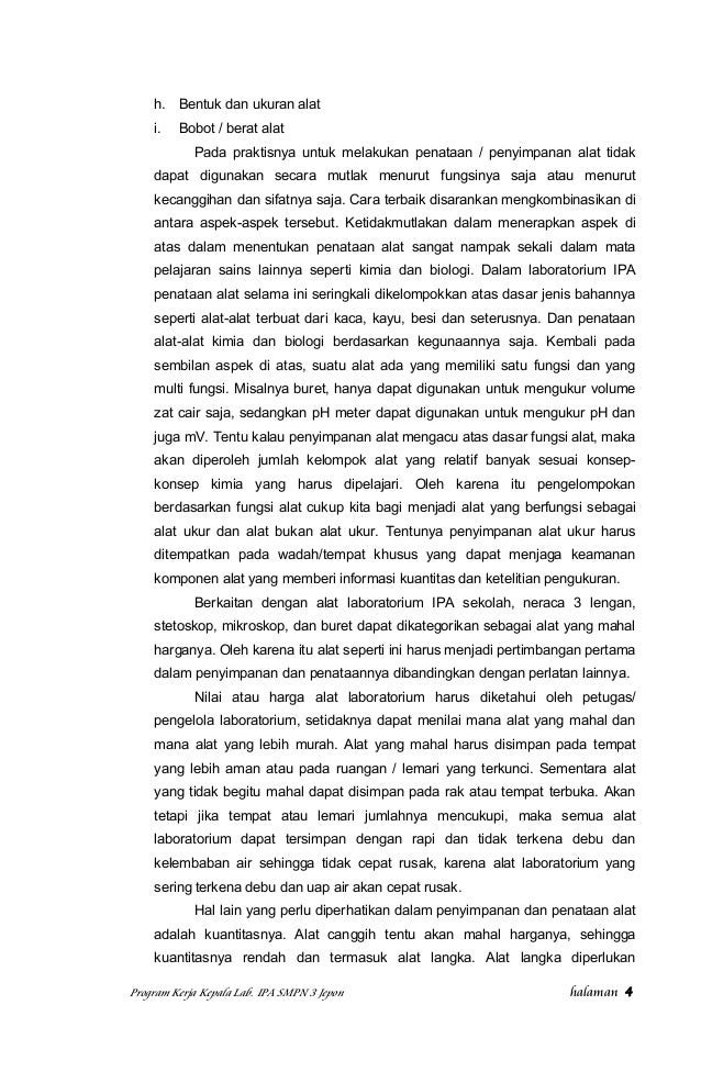 Program Laboratorium Ipa Smp Program Laboratorium Ipa Smp