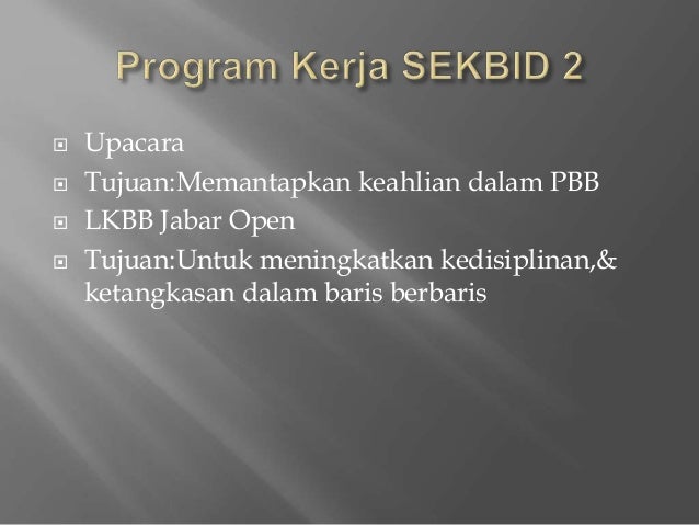 Program kerja osis