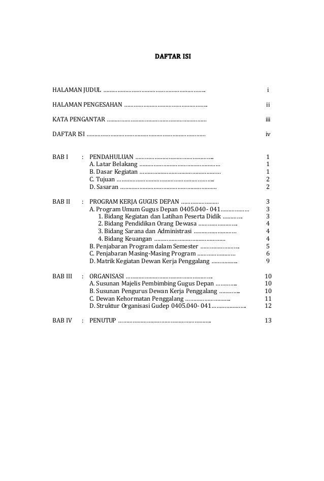 Program Kerja Pramuka