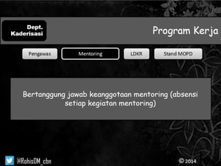 Program kerja (proker) kaderisasi 2014