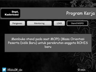 Program kerja (proker) kaderisasi 2014