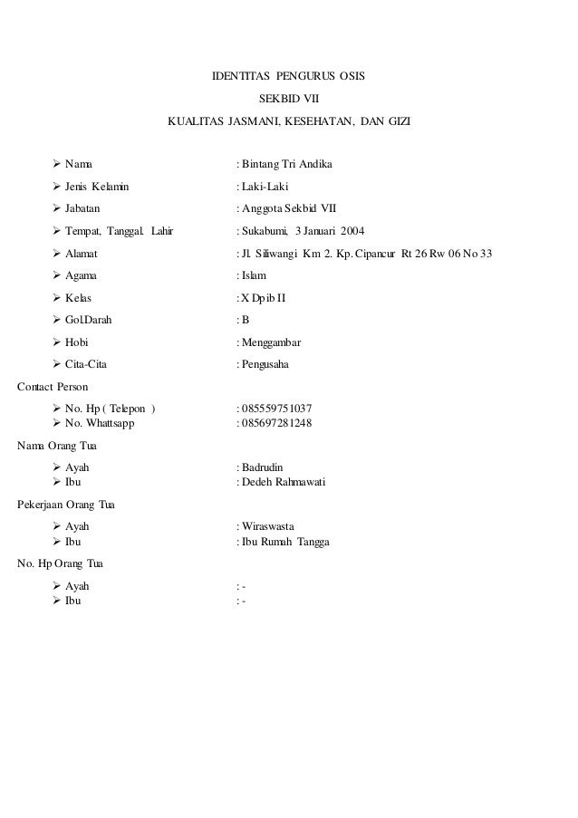 Program Kerja Sekbid 7