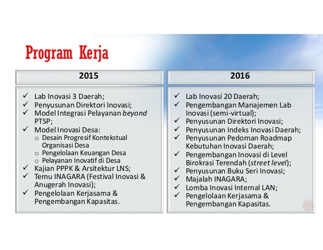 Program Kerja Unggulan DIAN 2016