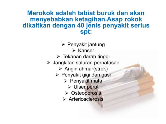 PROGRAM KESIHATAN - KEMPEN TAKNAK MEROKOK | PPTX