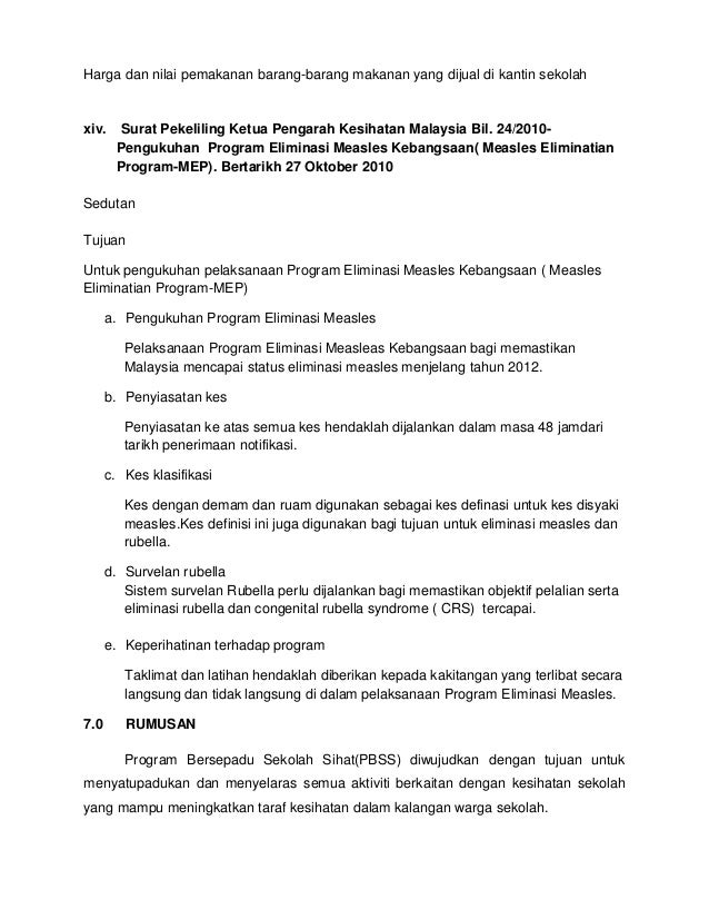 Program kesihatan sekolah