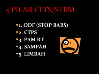 1. ODF (STOP BABS) 2. CTPS 3. PAM RT 4. SAMPAH 5. LIMBAH 