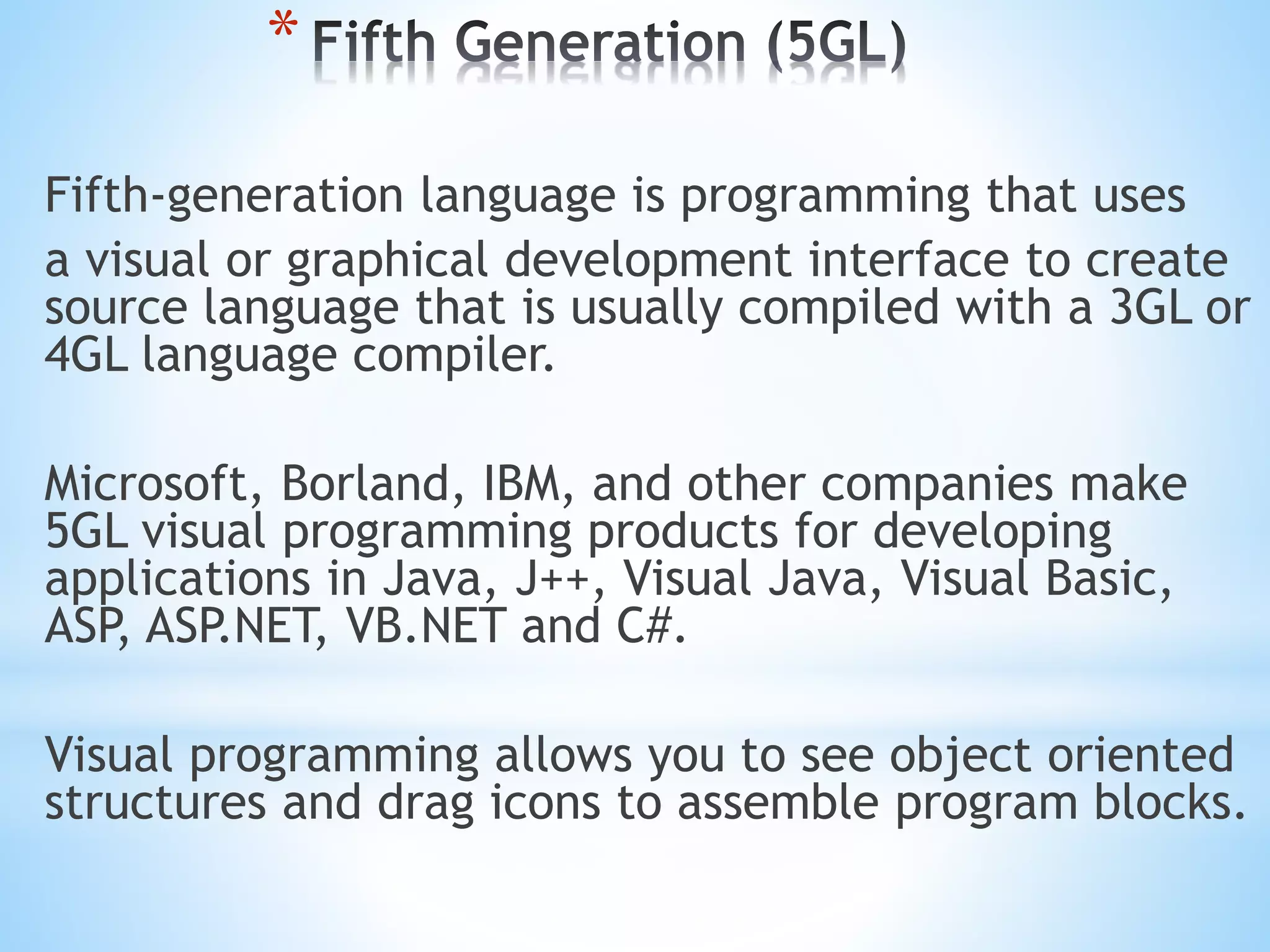 Program & language generation | PPT