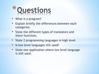 Program & language generation | PPT