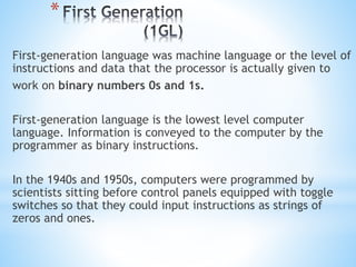 Program & language generation | PPT