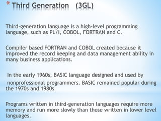 Program & language generation | PPT | Free Download