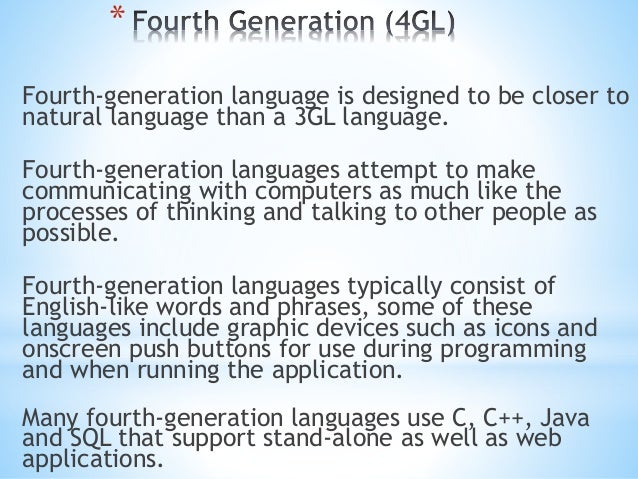 Program & language generation