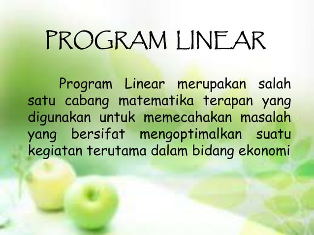 Program linear | PPT