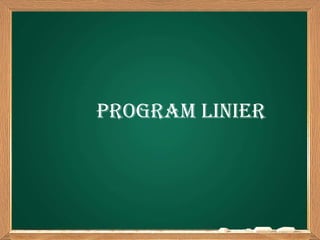 Program Linier 