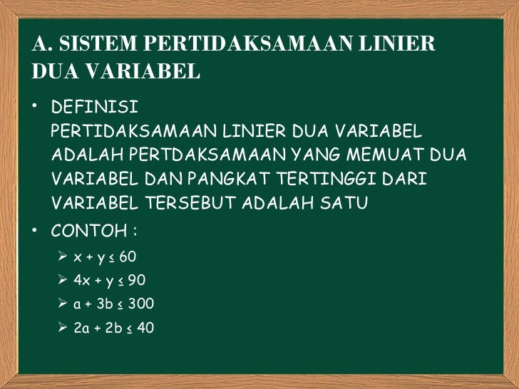 Program linier SMA