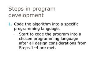 program logic design in web development | pdf |... Program logic and design | PPT