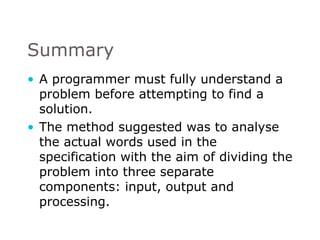 Program logic and design | PPT