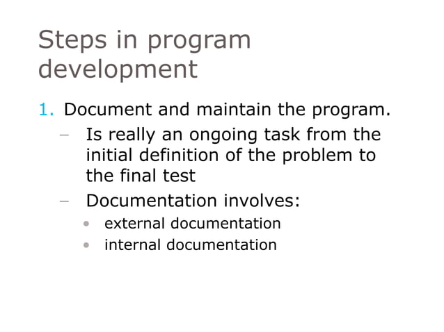 Program logic and design | PPT | Programming Languages | Computing