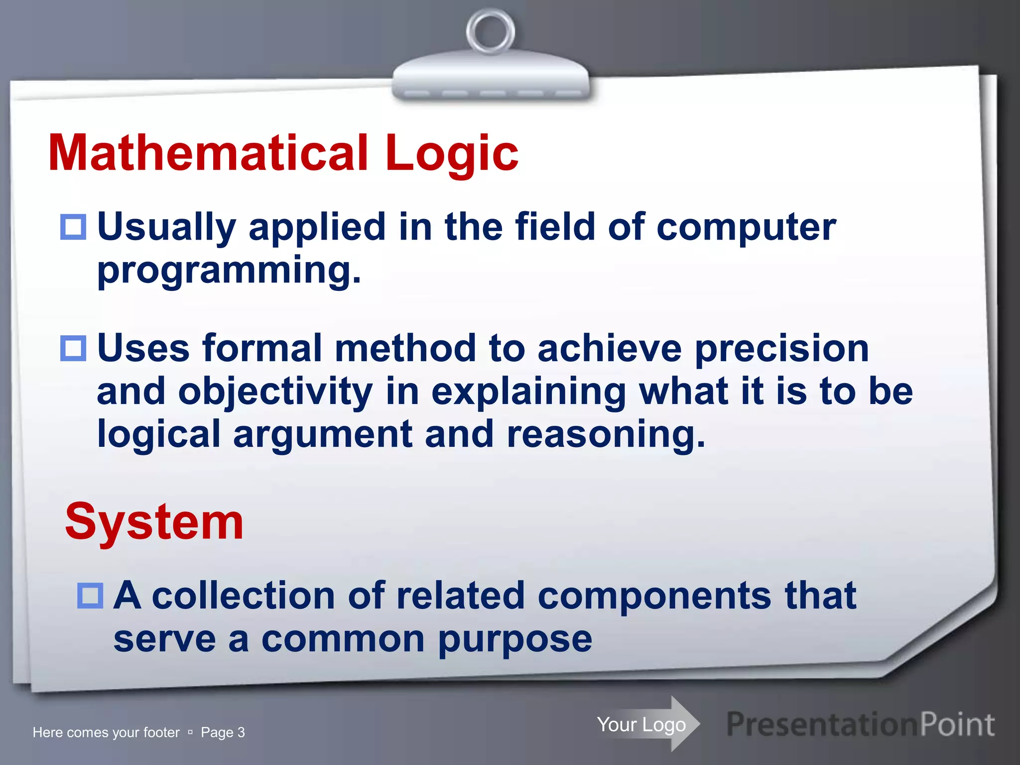 Program logic formulation | PPTX