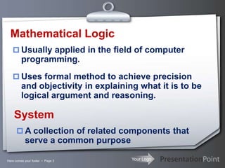 Program logic formulation | PPTX