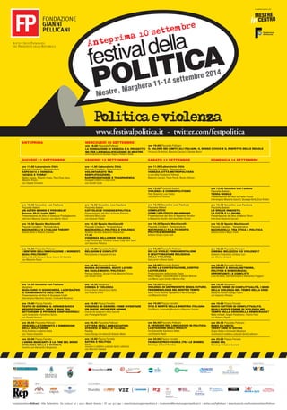 Festival della Politica 2014 - PROGRAMMA