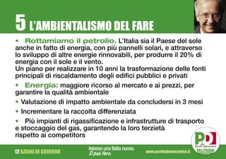 Programma Partito Democratico elezioni 2008