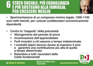 Programma Partito Democratico elezioni 2008